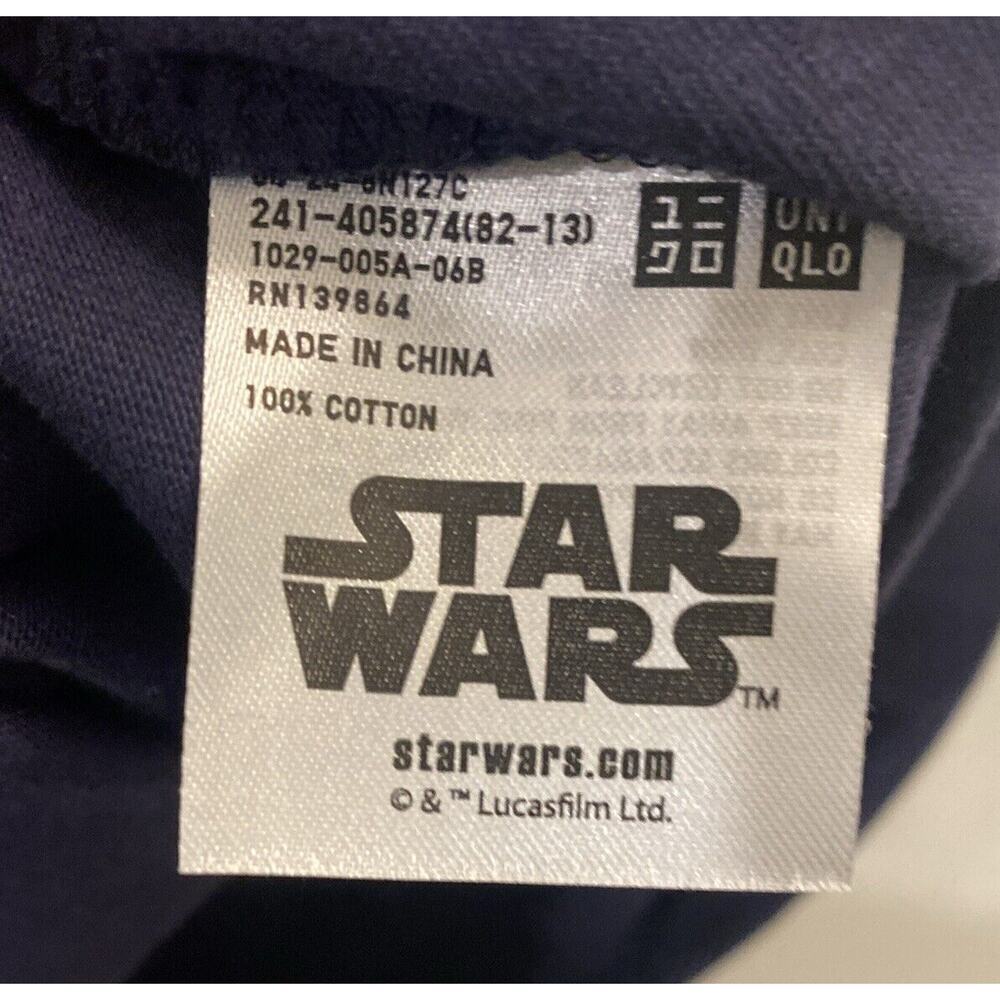 Uniqlo Lucas Films Star Wars t shirt youth Medium Navy The Last Jedi - Picture 4 of 6